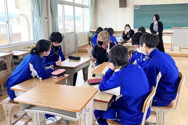 中学校での朝活動